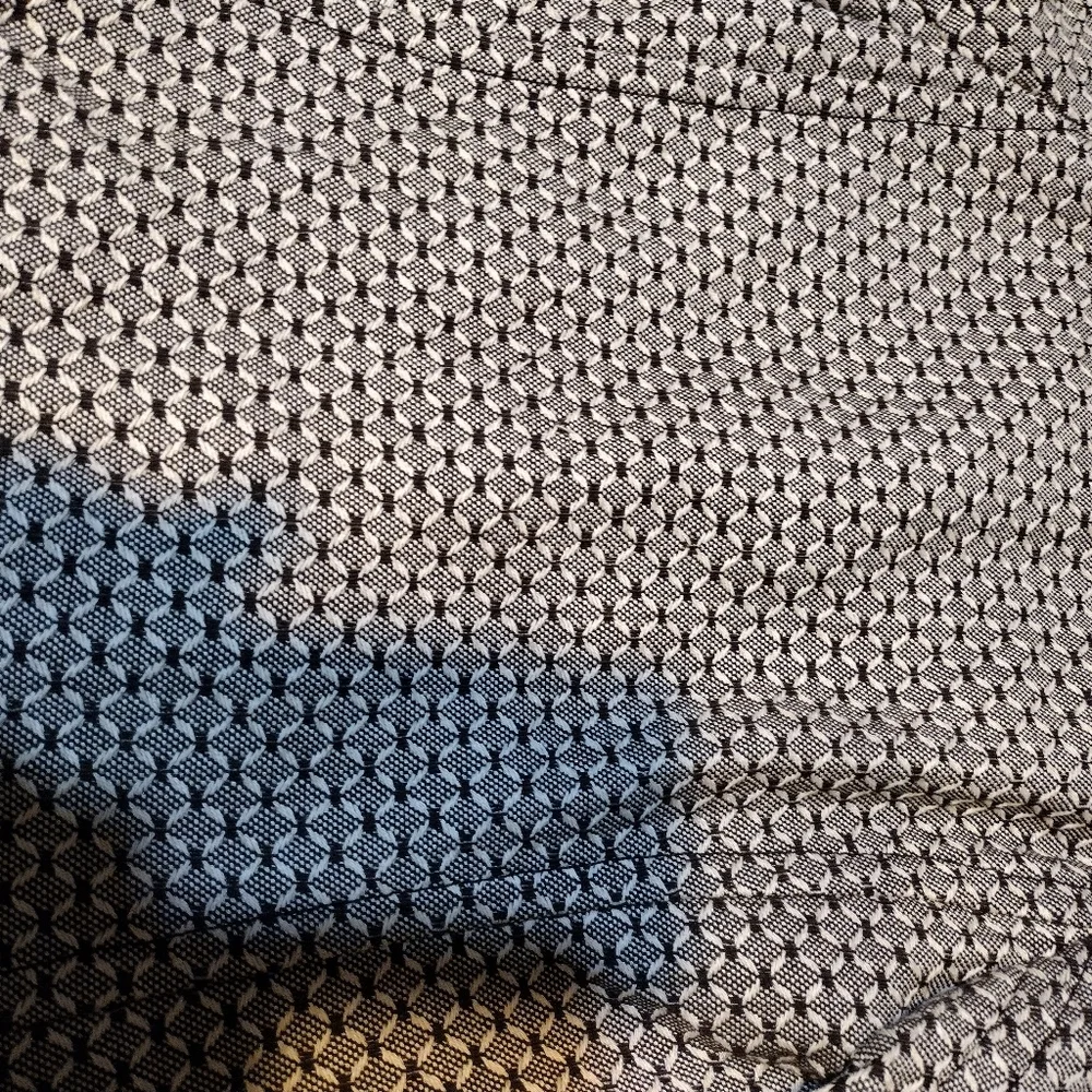 Women's Ann Taylor Black and White Geometric Pattern Blazer Jacket Size 0 - Picture 11 of 11